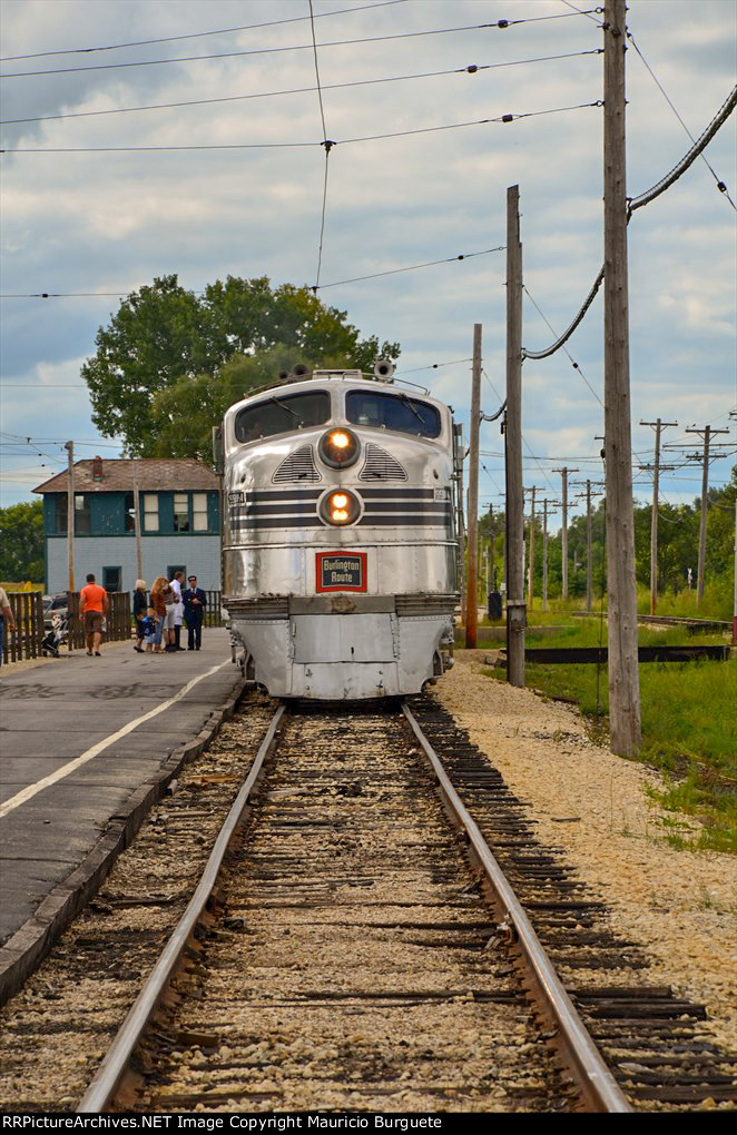 CBQ E5A Locomotive Nebraska Zephyr